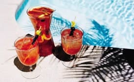 Rosé, Bourbon, and Blue