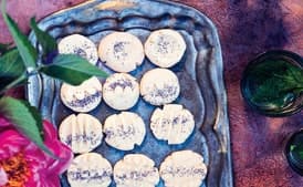 Rose Water Shortbread Cookies