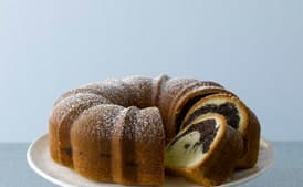 Rum-Scented Marble Cake
