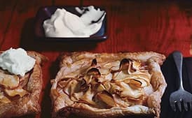 Rustic Apple Tarts with Calvados Whipped Cream