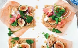 Rustic Fig, Serrano Ham & Hazelnut Tartines