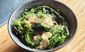 Sake-Braised Mustard Greens with Sesame