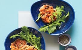 Salmon Cakes with Greens