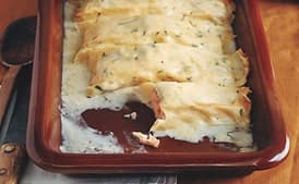 Salmon Cannelloni with Lemon Cream Sauce