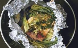Salmon with Hoisin, Orange and Bok Choy