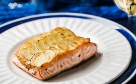 Salmon with Potato "Scales"