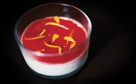 Salted Plum Lychee Panna Cotta