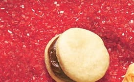 Sandwich Cookies with Chocolate Ganache Filling