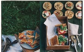 Sausage, Arugula, and Piquillo Pepper Sandwiches