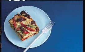 Sausage, Fontina, and Bell Pepper Strata