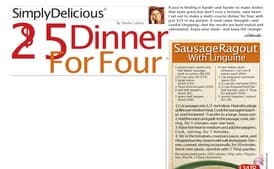 Sausage Ragout with Linguine