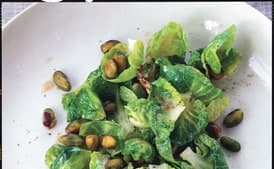 Sauteed Brussels Sprouts with Lemon and Pistachios