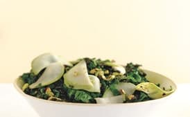 Sautéed Kale with Kohlrabi