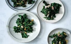 Sautéed Kale with Lime Pickle