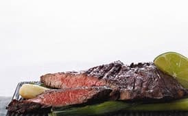 Sauteed Skirt Steak with Braised Scallions