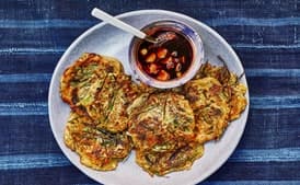 Scallion Pancakes With Chili-Ginger Dipping Sauce