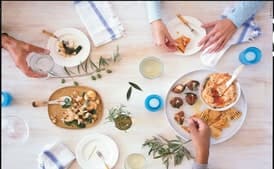 Scallops with Cauliflower, Dried Cherries, and Capers