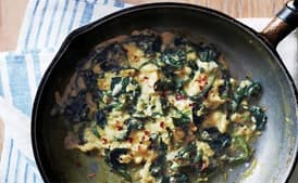 Scrambled Eggs with Spinach & Parmesan