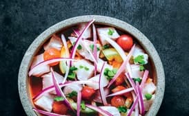 Sea Bass and Tomato Ceviche