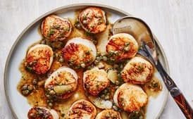 Seared Scallops with Brown Butter and Lemon Pan Sauce
