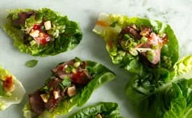 Seared Steak Lettuce Cups