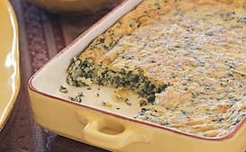 Semolina and Spinach Gratin