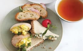 Sesame-Crusted Crab and Mango Tea Sandwiches