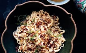 Sesame Noodles with Chili Oil and Scallions