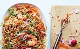 Sesame Rice Noodles with Shrimp
