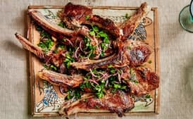 Seven-Spice Grilled Lamb Chops with Parsley Salad