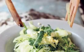 Shaved Broccoli Stalk Salad with Lime & Cotija
