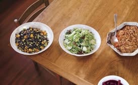 Shaved Brussel Sprouts with Currants and Chestnuts