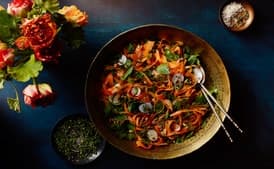 Shaved Carrot and Radish Salad with Herbs and Pumpkin Seeds