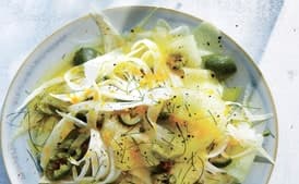 Shaved Honeydew, Fennel, and Olive Salad