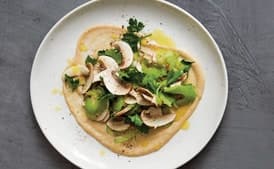 Shaved Mushroom, Celery, and Sesame Salad