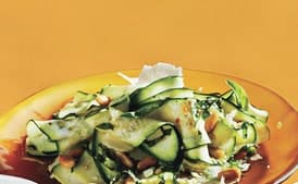Shaved Zucchini Salad with Parmesan Pine Nuts