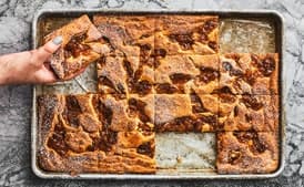 Sheet-Pan Cider-Ricotta Pancakes with Pear Compote