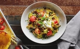 Sheet-Pan Spaghetti Squash Puttanesca