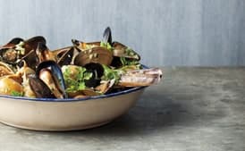 Shellfish and Potatoes à la Marinière