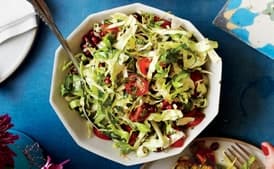 Shredded Cabbage Salad With Pomegranate and Tomatoes