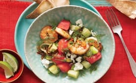 Shrimp and Watermelon Skillet