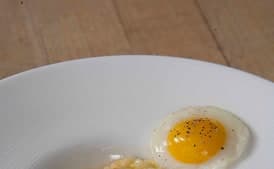 Shrimp Grits, Pickled Jalapeño, Fried Egg