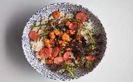 Shrimp Poke With Pickled Radishes