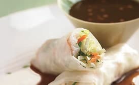 Shrimp Spring Rolls with Hoisin Dipping Sauce
