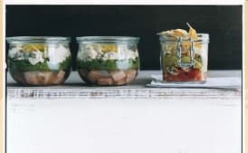 Shrimp with Salsa, Avocado, and Chips