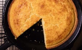 Skillet Cornbread With Bacon Fat and Brown Sugar