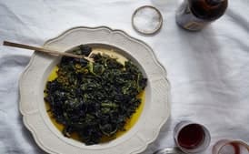 Slow-Cooked Garlicky Greens