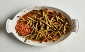 Slow-Cooked Green Beans with Harissa and Cumin