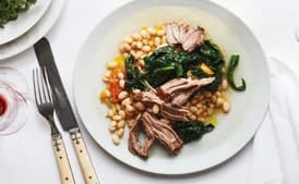 Slow-Cooked Pork Shoulder with Braised White Beans