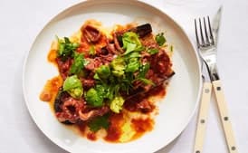 Slow-Cooked Squid with Olives and Herbs